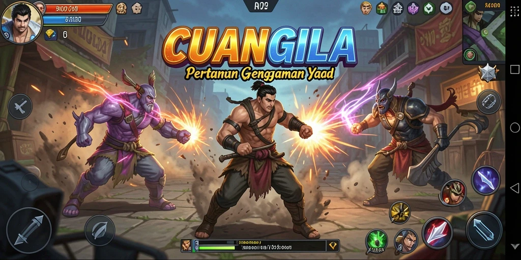 Gameplay seru dan penuh aksi di CUANGILA.