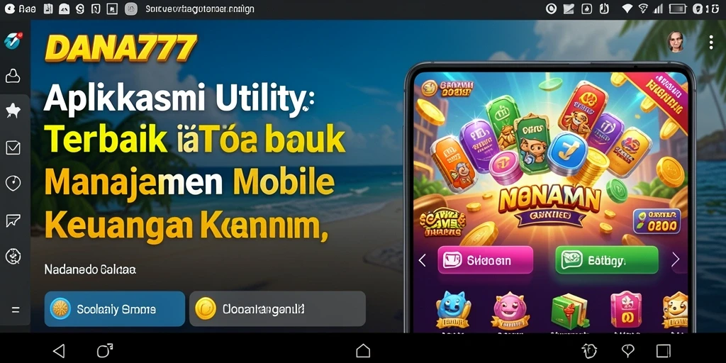 Tampilan antarmuka pengguna aplikasi DANA777 yang intuitif dan menarik.
