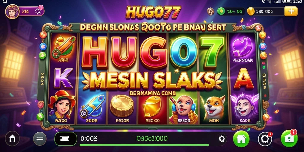 Tampilan menakjubkan dari gameplay HUGO77 yang seru.
