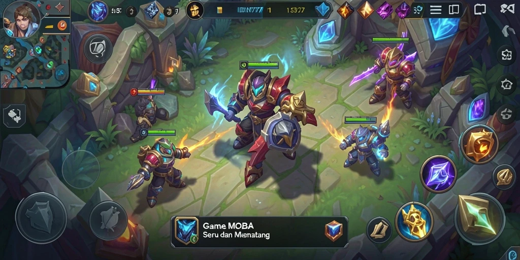 Tampilan gameplay seru di IDN777 dengan karakter yang beragam.