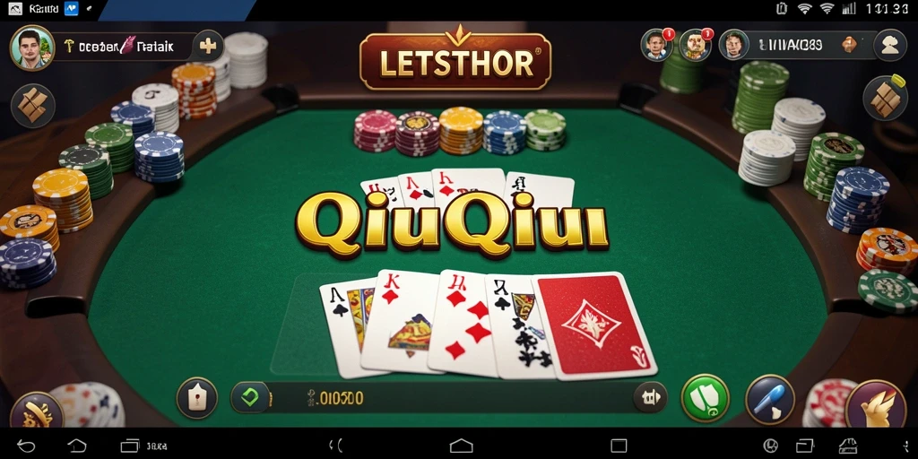Screenshot LETSTHOR menampilkan gameplay QiuQiu yang seru dan interaktif.