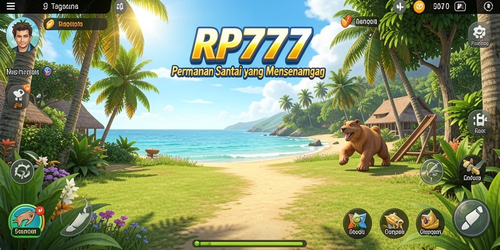 Tampilan gameplay RP777 yang penuh warna dan menyenangkan.